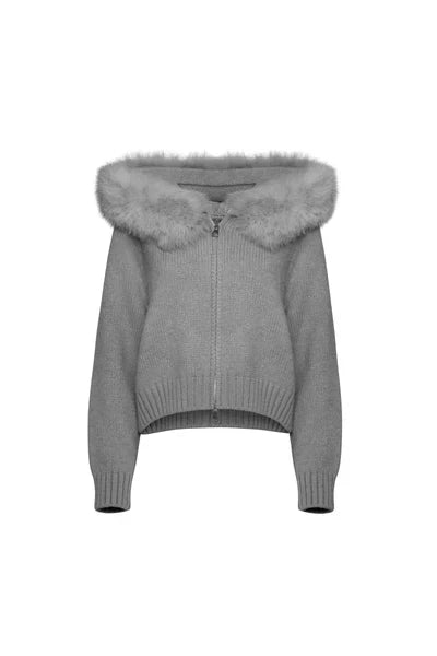 Velvety Cardigan - Gray