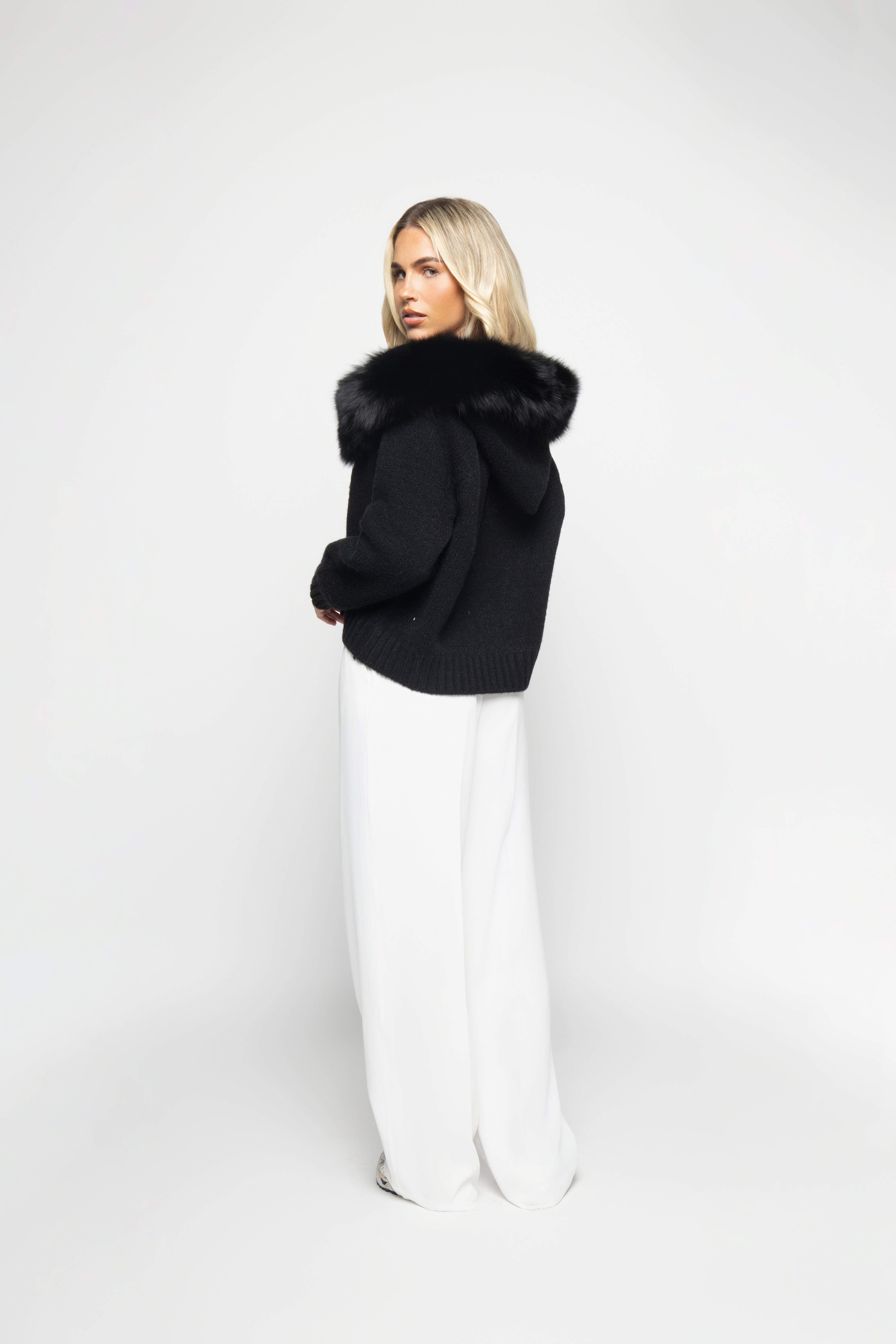 Velvet Cardigan - Black