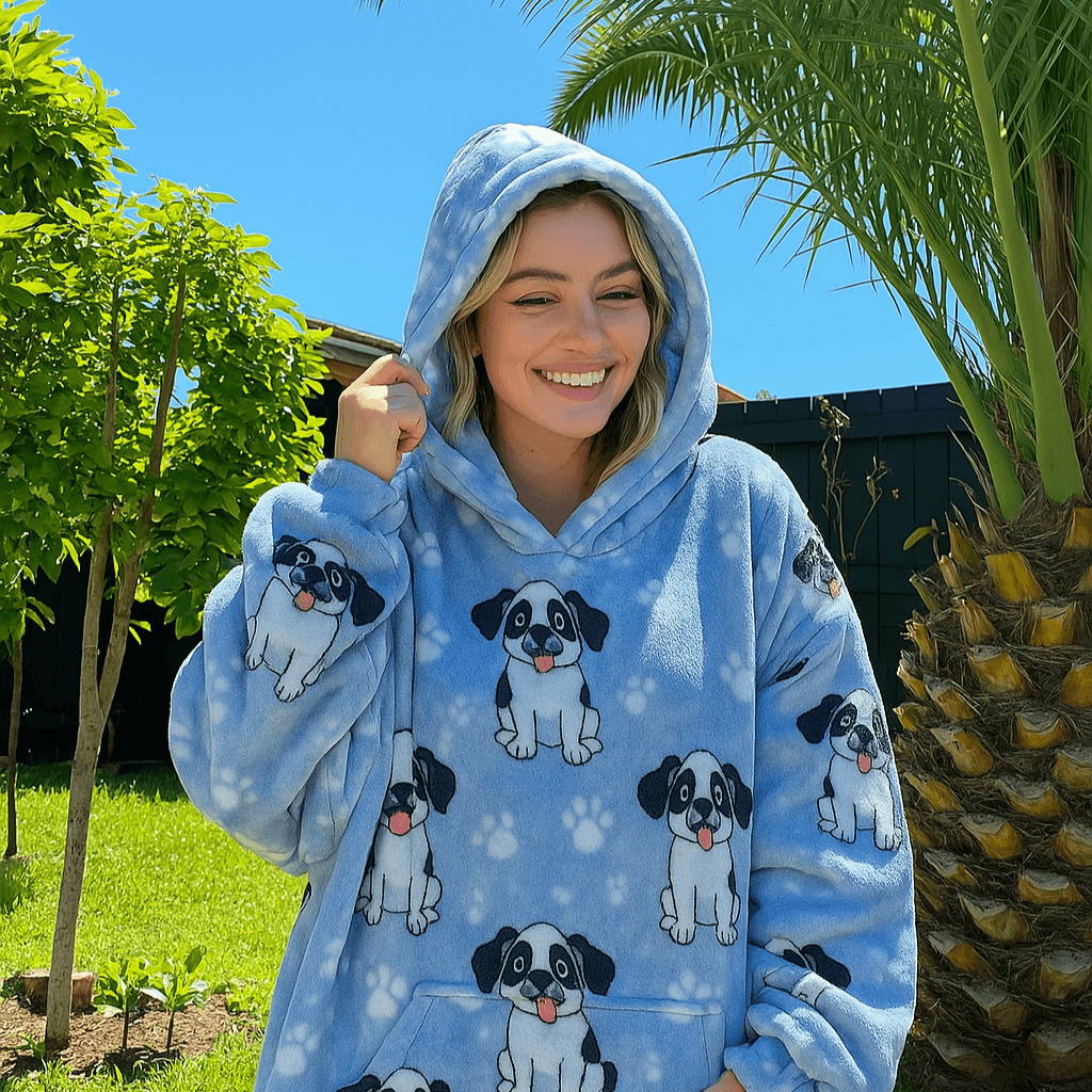 Oversized Hoodie Blanket Dalmatian