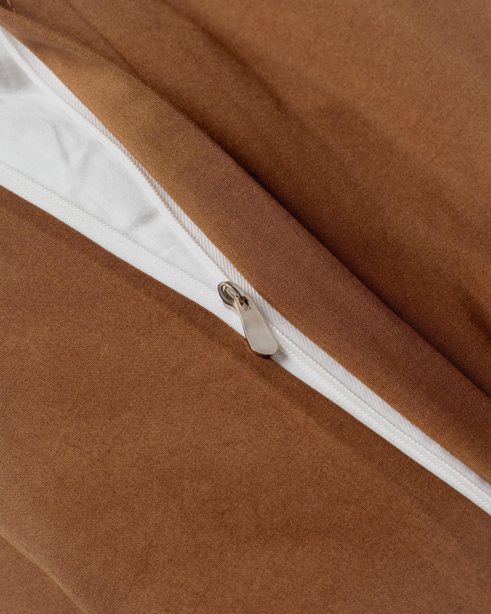 Solid Washed Duvet - Brown