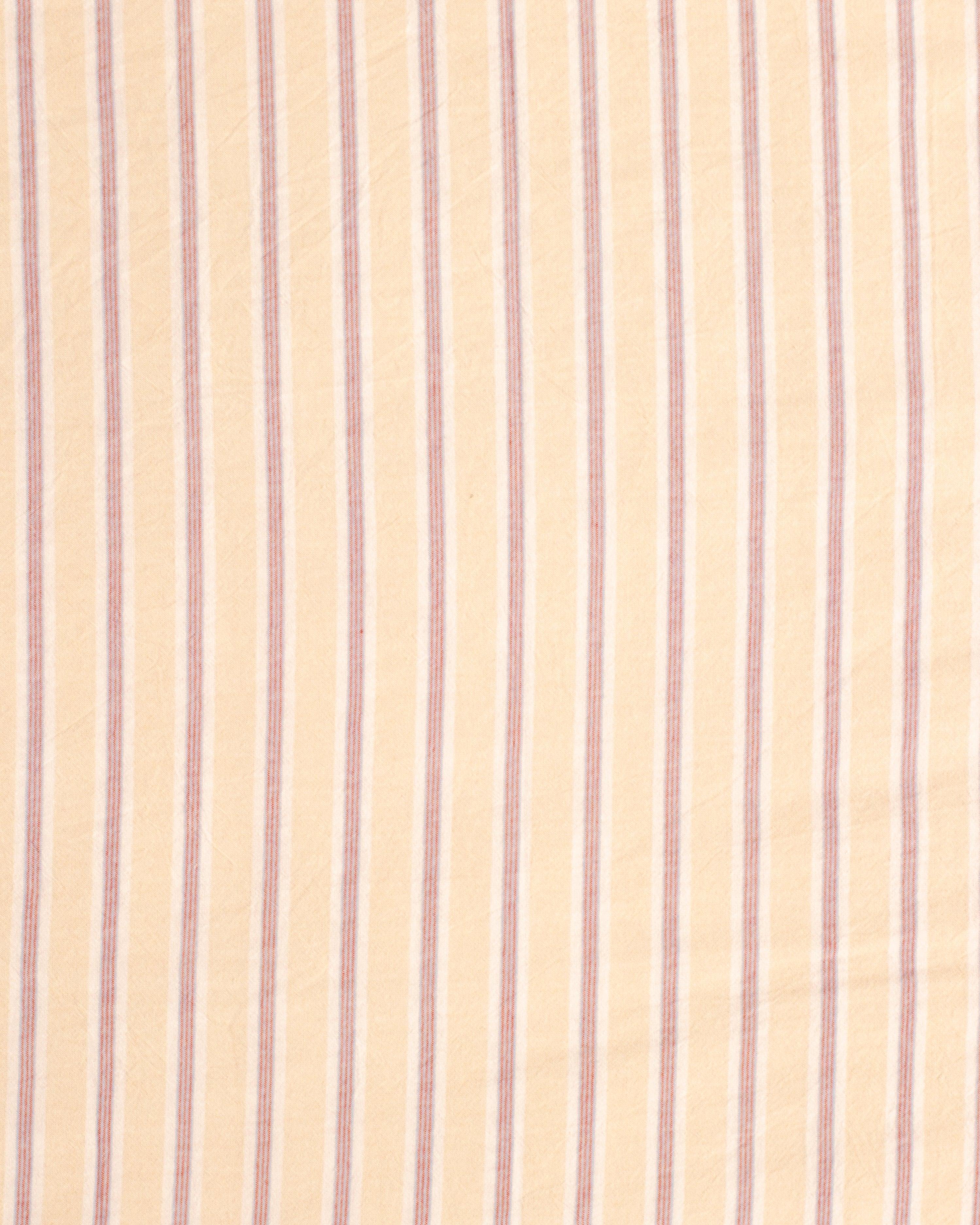 Striped Duvet Set - Cream