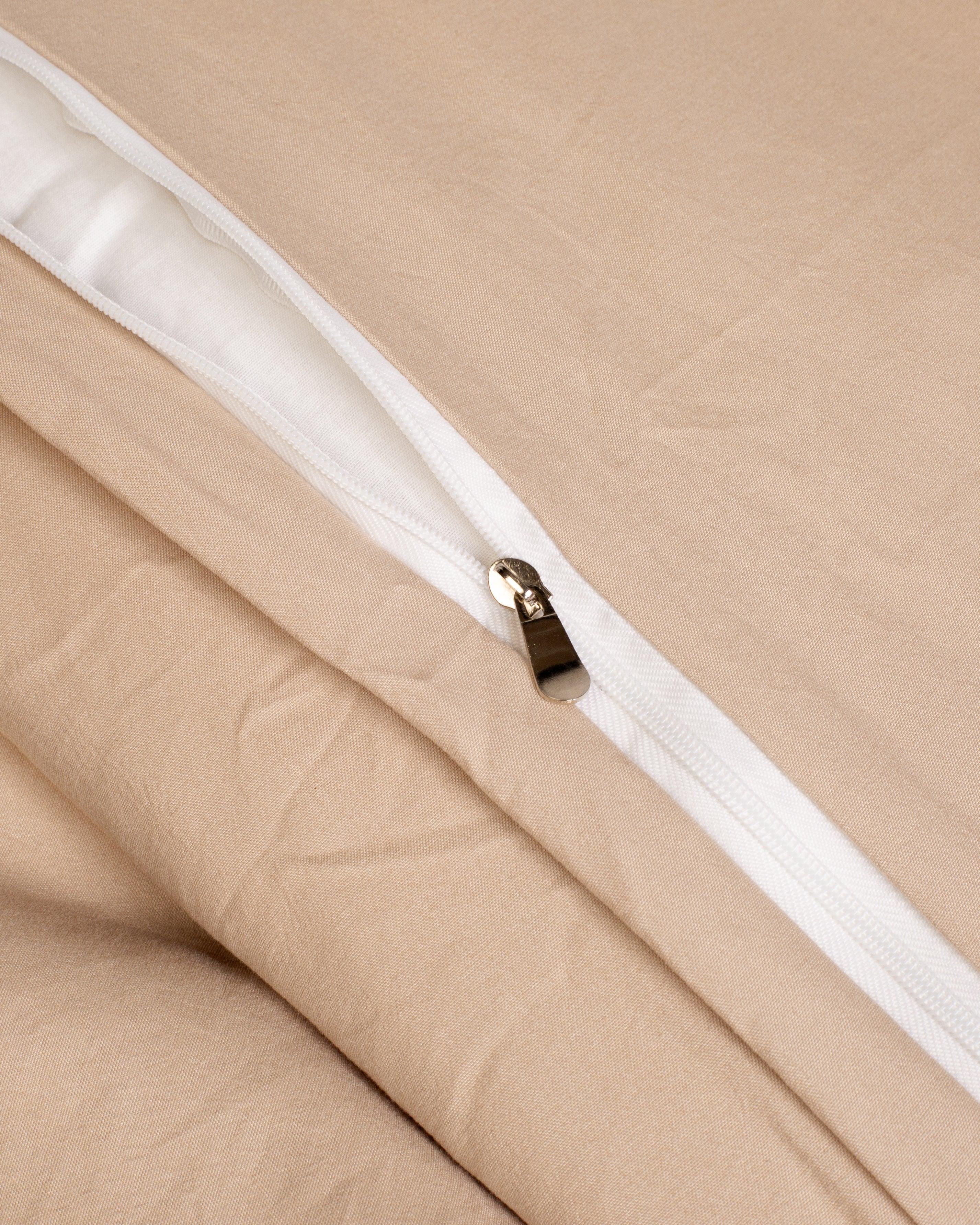 Solid Washed Cotton Duvet - Vanilla