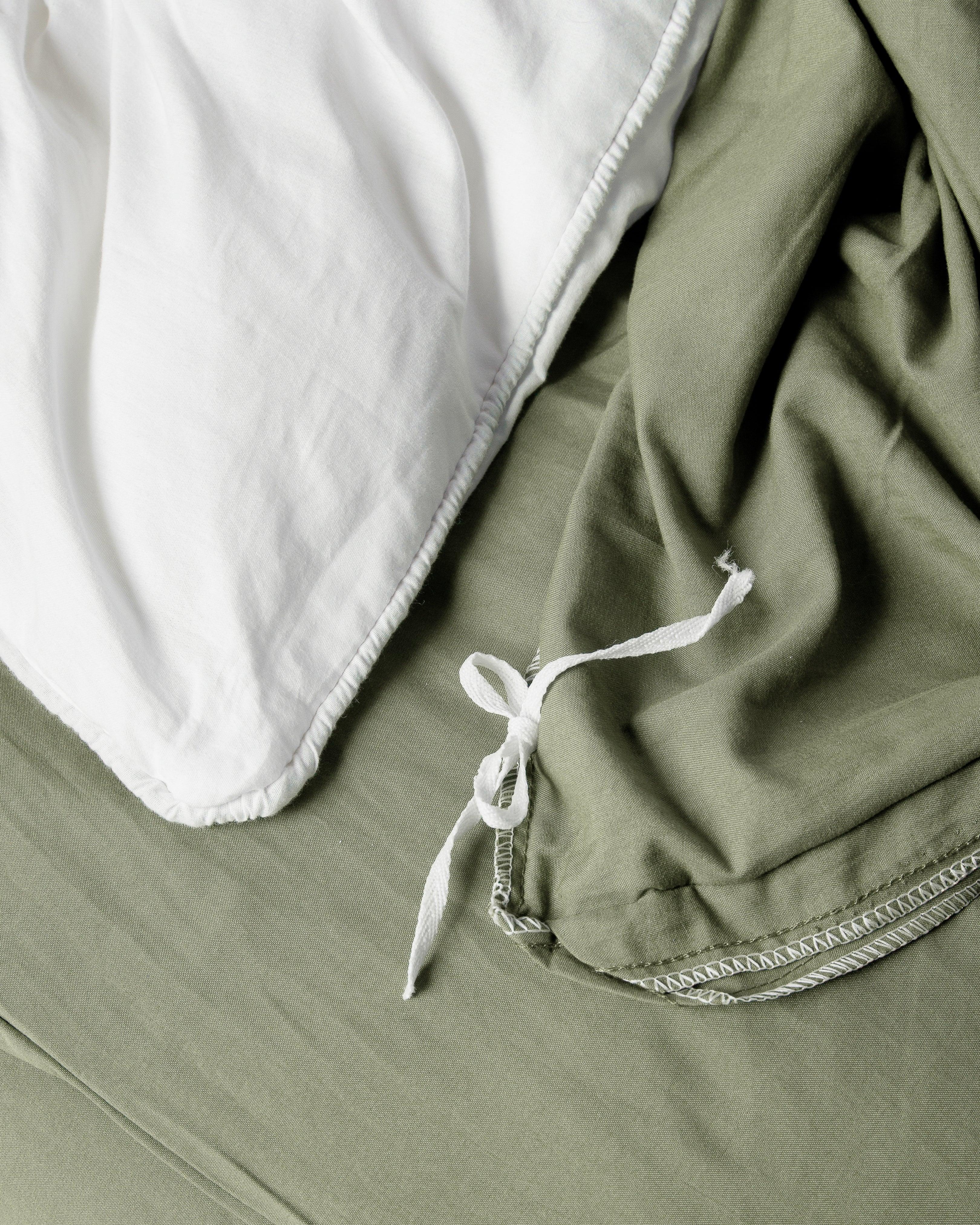 Solid Washed Duvet Set - Matcha