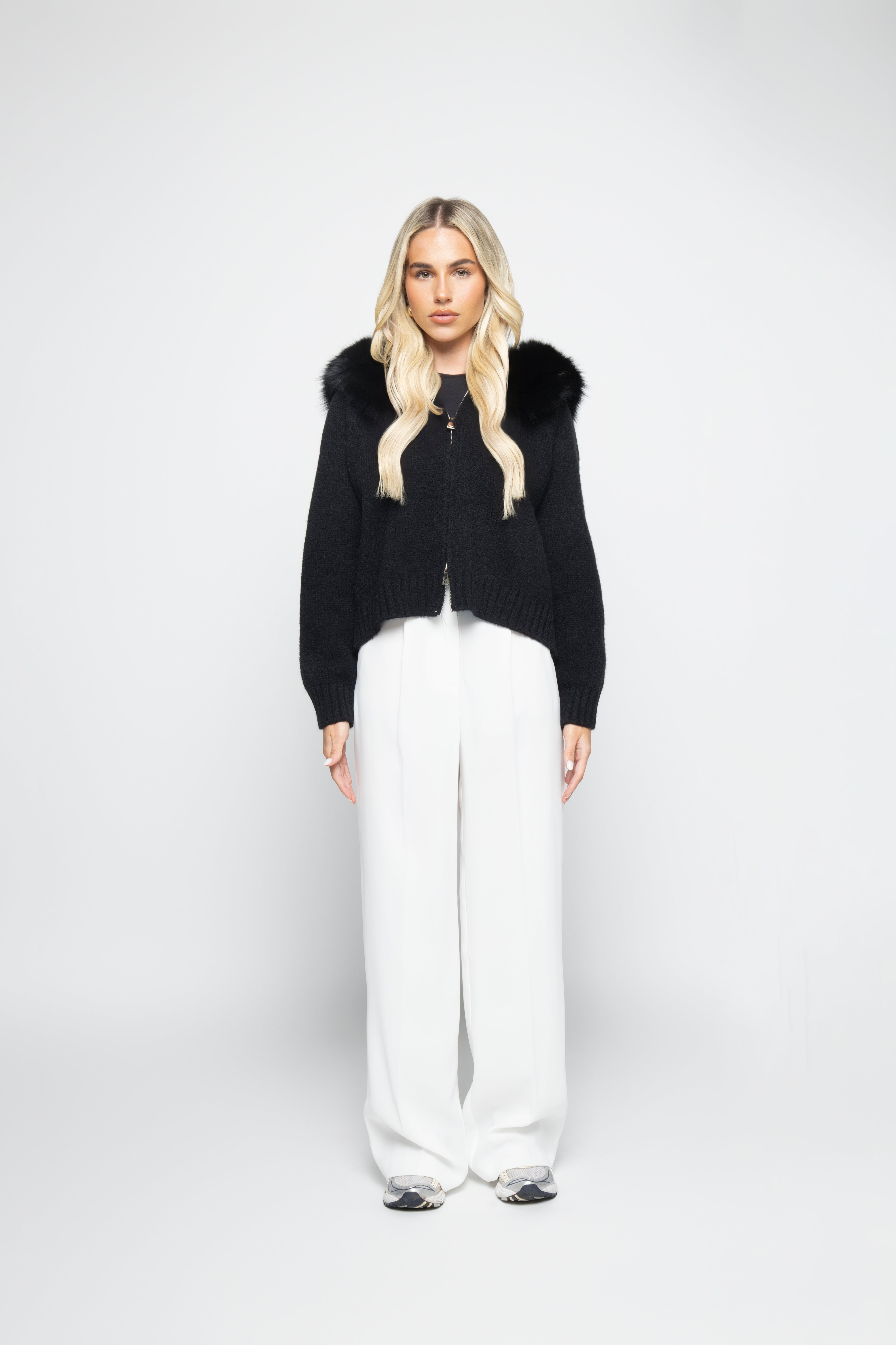 Velvet Cardigan - Black