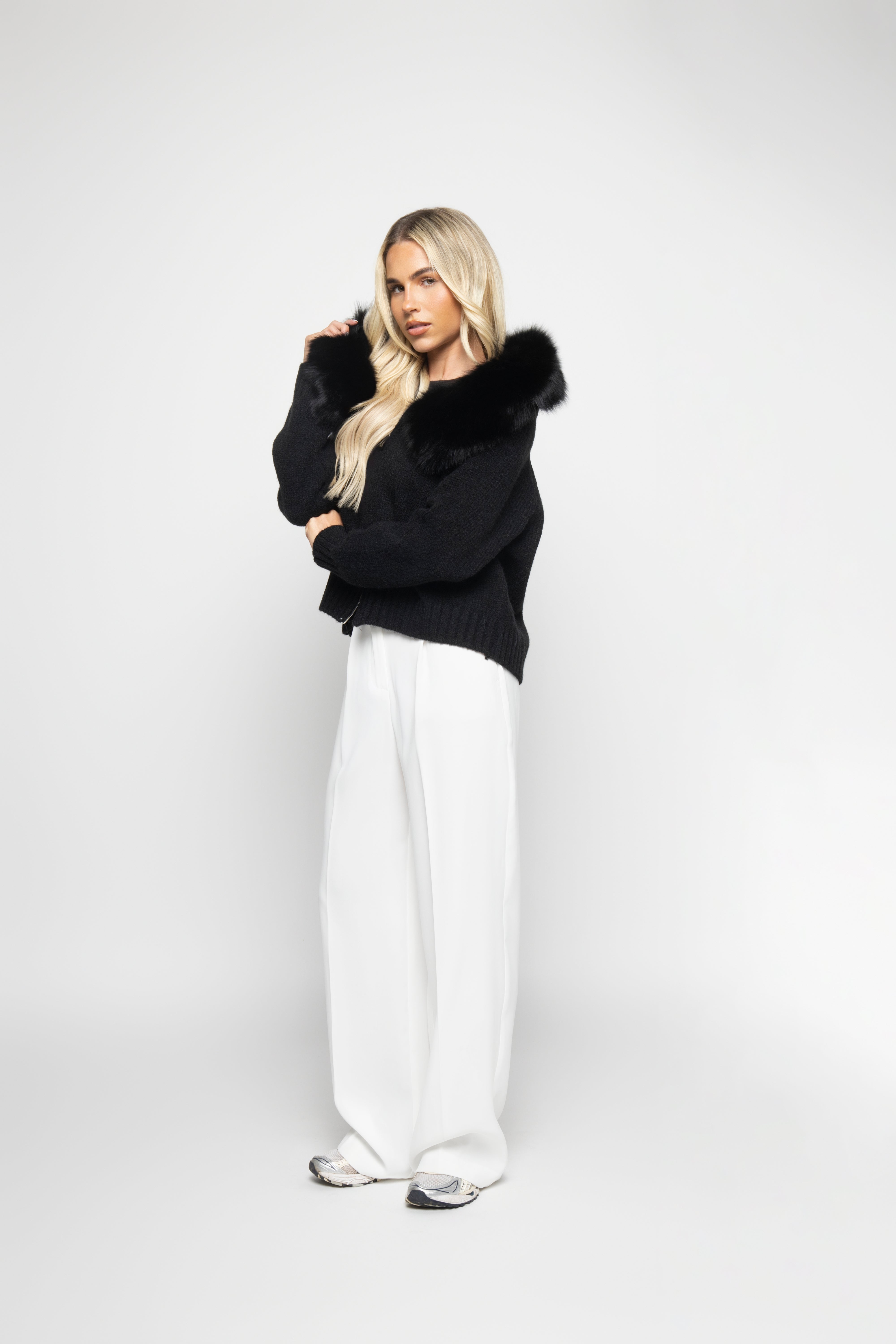 Velvet Cardigan - Black