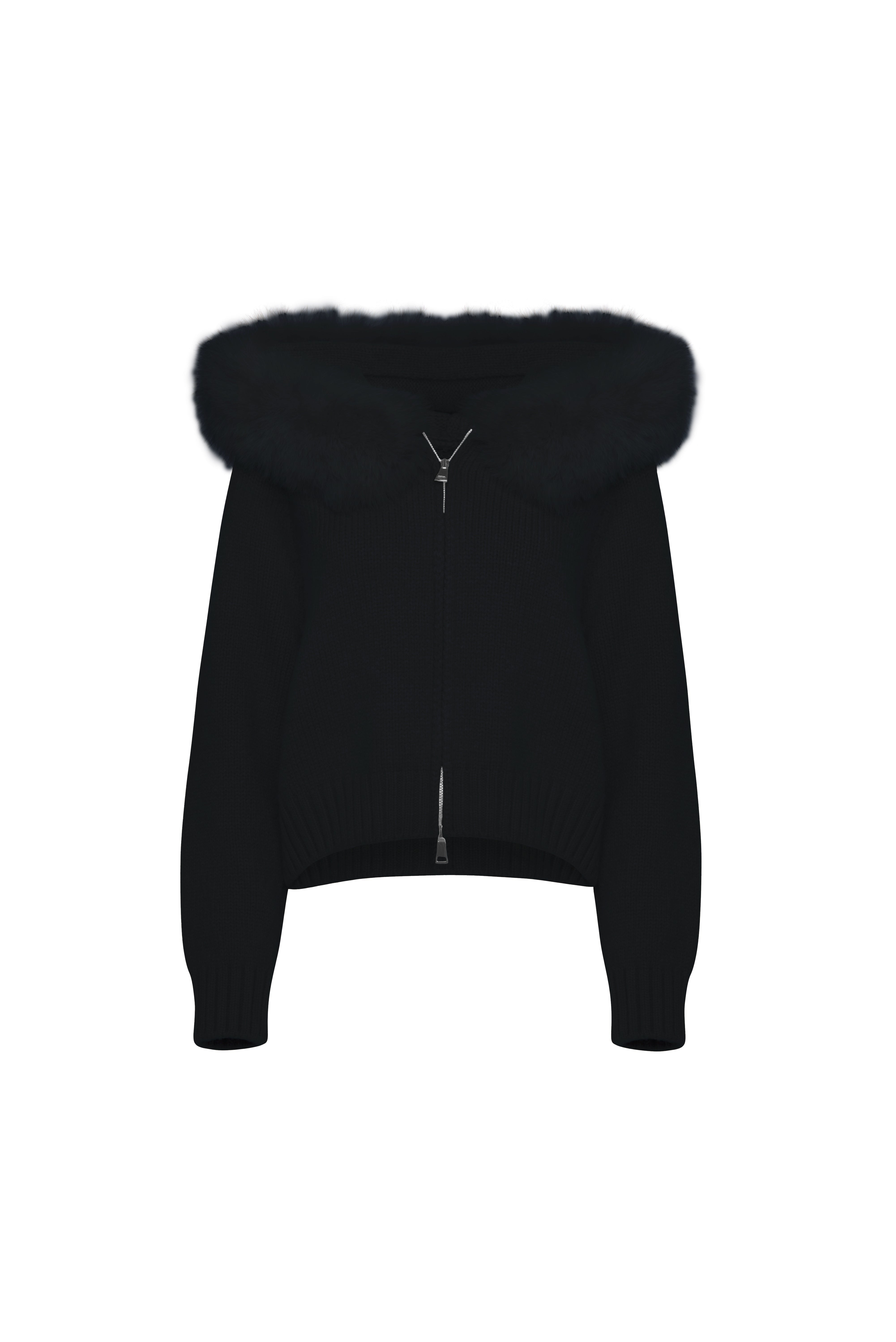 Velvet Cardigan - Black