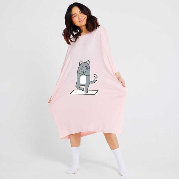 Meditating Cat Nightgown