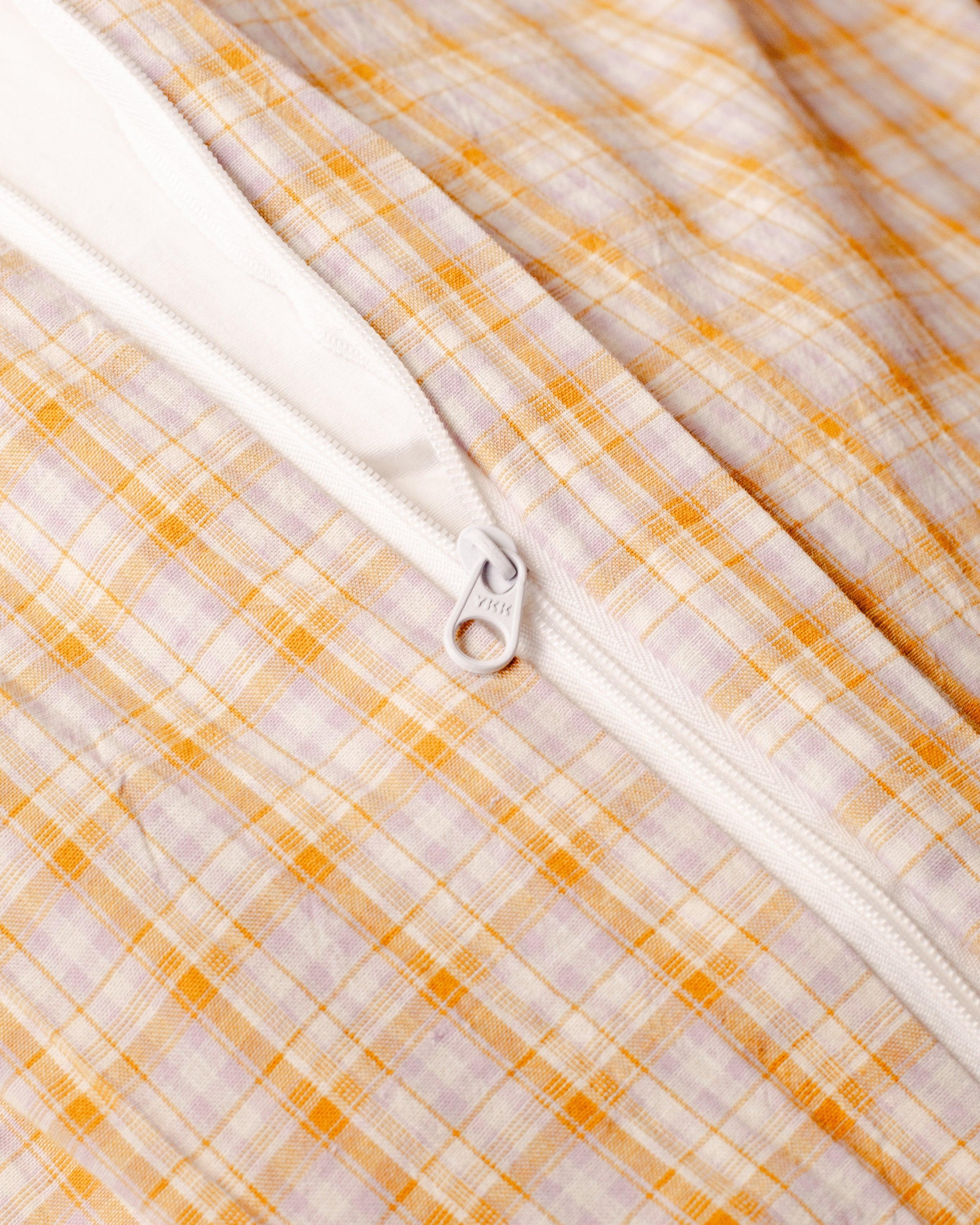 Checkered Duvet Set - Limoncello