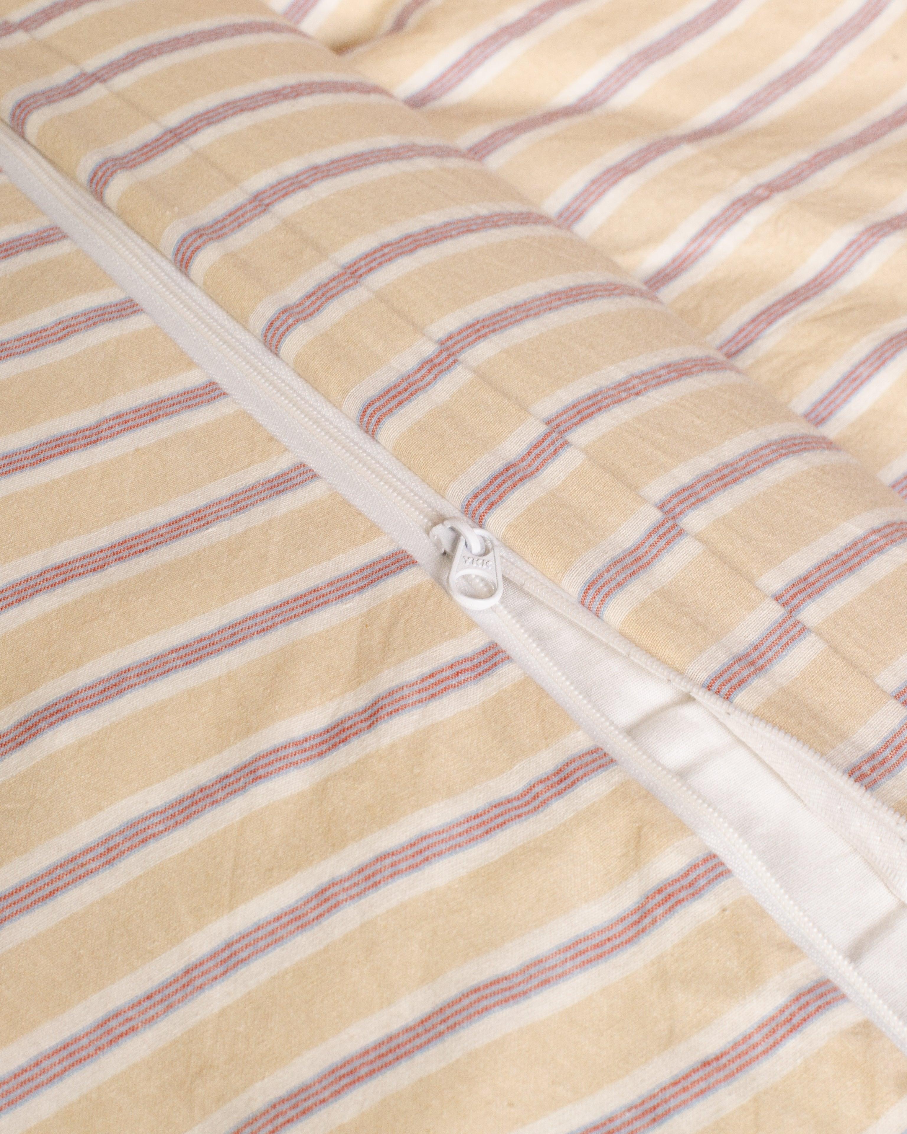 Striped Duvet Set - Cream